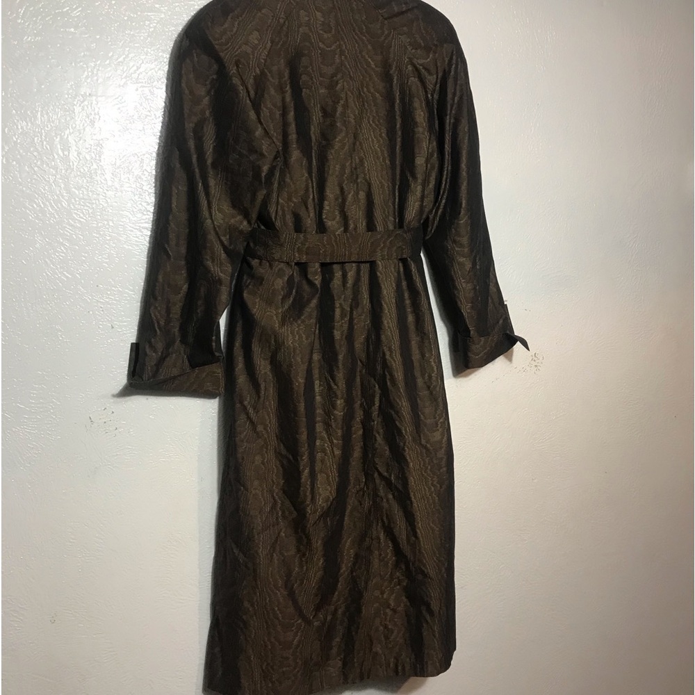Count Romi Olive Animal Print Metallic Removable Inner Liner Trenca 6 fits L/XL - Picture 8 of 11